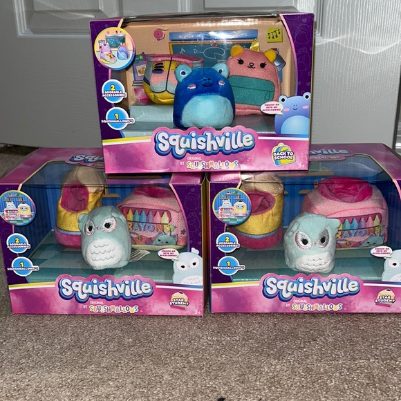 Squishmallow Squishville Set -ONE- “Back to School” or “Star Student” PICK ONE - Picture 1 of 3